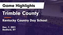 Trimble County  vs Kentucky Country Day School Game Highlights - Dec. 7, 2021