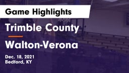 Trimble County  vs Walton-Verona  Game Highlights - Dec. 18, 2021