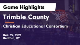 Trimble County  vs Christian Educational Consortium Game Highlights - Dec. 22, 2021
