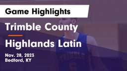 Trimble County  vs Highlands Latin Game Highlights - Nov. 28, 2023
