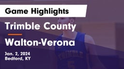 Trimble County  vs Walton-Verona  Game Highlights - Jan. 2, 2024