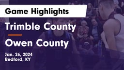 Trimble County  vs Owen County  Game Highlights - Jan. 26, 2024