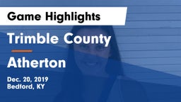 Trimble County  vs Atherton  Game Highlights - Dec. 20, 2019