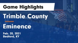 Trimble County  vs Eminence  Game Highlights - Feb. 20, 2021