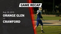 Recap: Orange Glen  vs. Crawford 2015