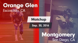 Matchup: Orange Glen High vs. Montgomery  2016