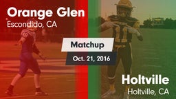Matchup: Orange Glen High vs. Holtville  2016