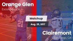 Matchup: Orange Glen High vs. Clairemont  2017