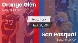 Matchup: Orange Glen High vs. San Pasqual  2019