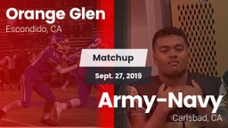 Matchup: Orange Glen High vs. Army-Navy  2019