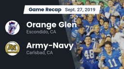 Recap: Orange Glen  vs. Army-Navy  2019