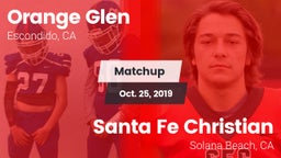 Matchup: Orange Glen High vs. Santa Fe Christian  2019