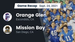 Recap: Orange Glen  vs. Mission Bay  2021