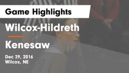 Wilcox-Hildreth  vs Kenesaw  Game Highlights - Dec 29, 2016