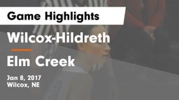 Wilcox-Hildreth  vs Elm Creek  Game Highlights - Jan 8, 2017