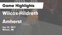 Wilcox-Hildreth  vs Amherst  Game Highlights - Jan 22, 2017