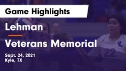 Lehman  vs Veterans Memorial Game Highlights - Sept. 24, 2021