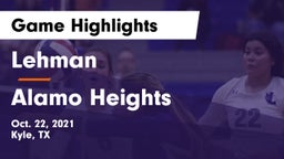 Lehman  vs Alamo Heights  Game Highlights - Oct. 22, 2021