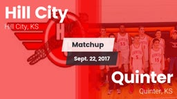 Matchup: Hill City High vs. Quinter  2017