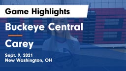 Buckeye Central  vs Carey  Game Highlights - Sept. 9, 2021