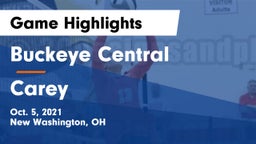 Buckeye Central  vs Carey  Game Highlights - Oct. 5, 2021