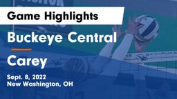 Buckeye Central  vs Carey  Game Highlights - Sept. 8, 2022