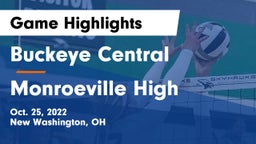 Buckeye Central  vs Monroeville High Game Highlights - Oct. 25, 2022