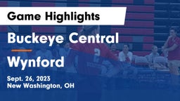 Buckeye Central  vs Wynford  Game Highlights - Sept. 26, 2023