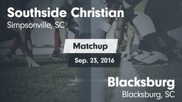 Matchup: Southside Christian vs. Blacksburg  2016