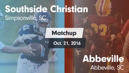 Matchup: Southside Christian vs. Abbeville  2016