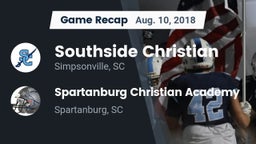 Recap: Southside Christian  vs. Spartanburg Christian Academy  2018