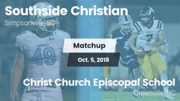 Matchup: Southside Christian vs. Christ Church Episcopal School 2018