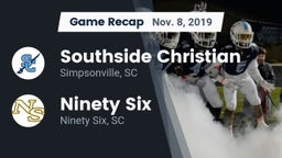 Recap: Southside Christian  vs. Ninety Six  2019