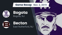 Recap: Bogota  vs. Becton  2019