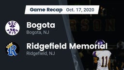 Recap: Bogota  vs. Ridgefield Memorial  2020