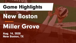 New Boston  vs Miller Grove Game Highlights - Aug. 14, 2020