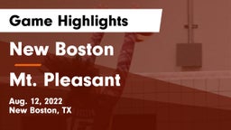 New Boston  vs Mt. Pleasant  Game Highlights - Aug. 12, 2022