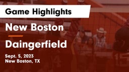 New Boston  vs Daingerfield  Game Highlights - Sept. 5, 2023