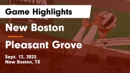 New Boston  vs Pleasant Grove  Game Highlights - Sept. 12, 2023