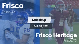 Matchup: Frisco  vs. Frisco Heritage  2017