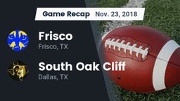 Recap: Frisco  vs. South Oak Cliff  2018