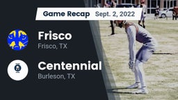 Recap: Frisco  vs. Centennial  2022