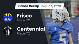 Recap: Frisco  vs. Centennial  2023