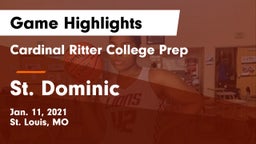 Cardinal Ritter College Prep vs St. Dominic  Game Highlights - Jan. 11, 2021