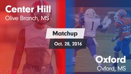 Matchup: Center Hill High vs. Oxford  2016