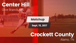 Matchup: Center Hill High vs. Crockett County  2017