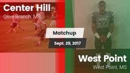 Matchup: Center Hill High vs. West Point  2017