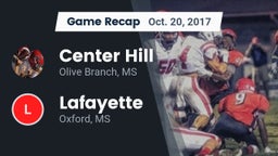 Recap: Center Hill  vs. Lafayette  2017