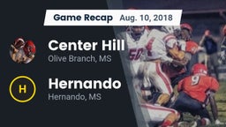 Recap: Center Hill  vs. Hernando  2018