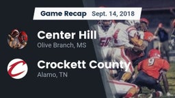 Recap: Center Hill  vs. Crockett County  2018